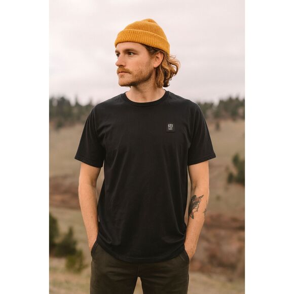 TOPO Designs Black 100% Cotton T Shirt Tee Top Made in USA   Mens Size XL - Picture 1 of 9